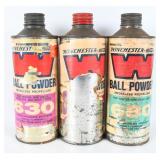 3 Winchester Ball Smokeless Powder 2.5 Lbs