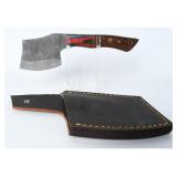 Damascus Steel Cleaver w/ Composite Wood Handle