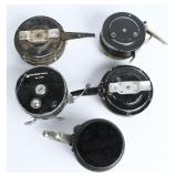 5 Vintage Fly Reels: Martin, Garcia & Perrine