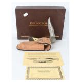 Schrade USA Gold Rush Scrimshaw Lockback Knife