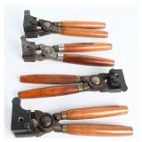 4 Lyman & Ideal Single Cavity Bullet Molds