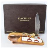 Schrade Ltd Ed Kachina Scrimshaw Lockback Knife