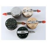 5 Vintage Perrine Automatic Fly Fishing Reels