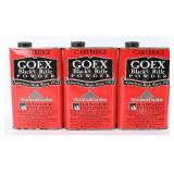 Trio of GOEX Cartridge Black Rifle Powder 3lbs