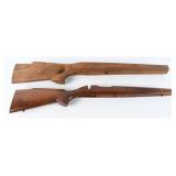 A Pair of Bolt Action Rifle Wood Stocks