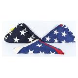 3 Valley Forge Cotton Bunting US Memorial Flags