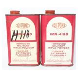 2 DuPont IMR-4198 Powder Cans w/ 2 lbs