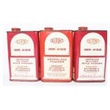 A Trio of DuPont IMR-4198 Smokeless Powder Tins