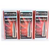 3 Hornady InterLock 6.5mm 129gr SP Bullets