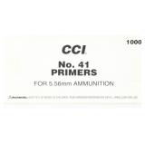 1000 CCI No. 41 5.56mm Small Rifle Mil Primers