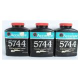 3 Accurate 5744 Smokeless Powder (2 Lbs Total)