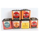 6 Hercules Smokeless Powder Tins 4 LBS Total