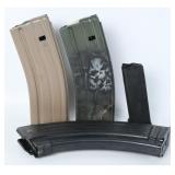 4 AR-15 & AK-47 Firearm Magazines