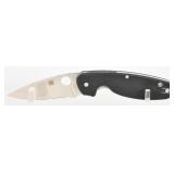 Spyderco Emphasis Folding Knife, Black G-10 Handle