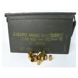 Metal Ammunition Can w/ .40 S&W Brass Casings