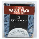 Federal Champion .22 LR Rimfire Cartridges (525)