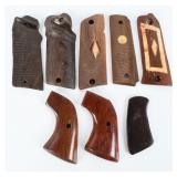 A Collection of Eight Assorted Handgun Grip Panels