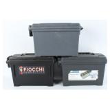 Fiocchi & Bunker Hill Security Plastic Ammo Boxes