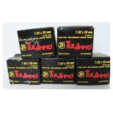 100 Rds TulAmmo 7.62x39mm Ammo