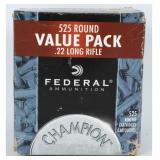 525 Rds Federal Champion .22 LR Ammo