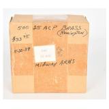 Remington .25 ACP Unprimed Brass Casings (c. 500)