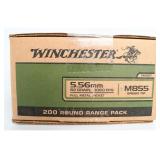 Winchester M855 Ammunition 5.56x45mm 62 Grain FMJ