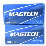 100 Rds Magtech 115 Grain Full 9mm Luger Ammo