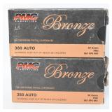 100 Rds PMC Bronze .380 AUTO Ammo