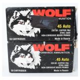 Wolf Performance Ammunition .45 Auto (91 Rounds)