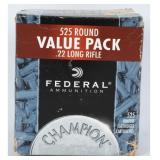 Federal Champion .22 LR Ammunition 525 Round