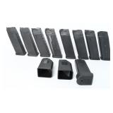 A Collection of 9 Glock Semi-Auto Handgun Mags .45