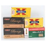 PMC, Western & Sellier & Bellot .25/6.35mm Ammo