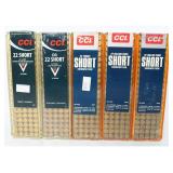 CCI .22 Short Ammunition Lot of 500 Rounds