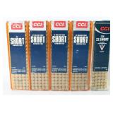 500 Rds CCI .22 Short Rimfire Ammo