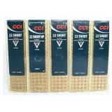 500 Rds CCI .22 Short Rimfire Ammo