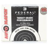 Rds Federal AutoMatch .22 LR Ammo