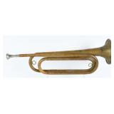 Vintage U.S. Regulation Brass Military Field Bugle