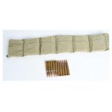 70 Rounds 7.92x57mm Mauser Ammunition w/ Bandolier