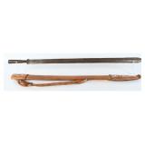 East African Maasai Seme Sword & Leather Scabbard