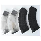 4 Tapco & CAI AK-47 30rd Magazines 7.62x39mm