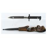 Swedish 1896 Mauser Knife Bayonet, Scabbard & Frog