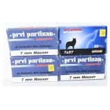 Prvi Partizan 7mm Mauser Ammunition, 80 Rounds