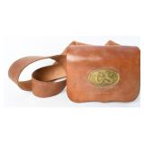 CS Style Leather Cartridge Box w/ CS Plate & Strap