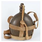 WWII Japanese Type 99 Aluminum Canteen w/ Harness