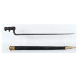19th C. French M1847 Socket Bayonet & Scabbard