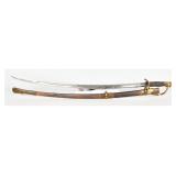 Ames Mfg Co U.S. Civil War M1860 Saber & Scabbard