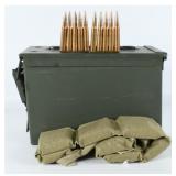 434 Turkish 8mm Mauser Ammunition, Can & Bandolier
