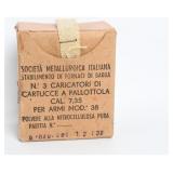Societa Metallurgica Italiana M38 7.35mm Ammo 1939