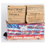 88 Rounds 7.62mm Nagant & 7.63mm Pistol Ammunition