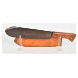 WWII USMC Hospital Corpsman Knife & Leather Sheath